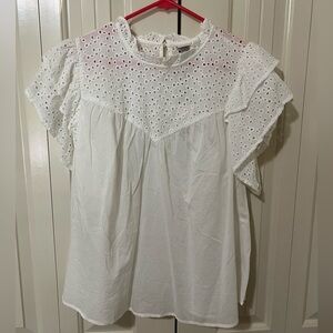 Brand new with tags, A New Day frilly white blouse
